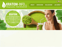 Tablet Screenshot of kratom-info.com